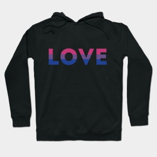 Bisexual Pride Flag LOVE Hoodie